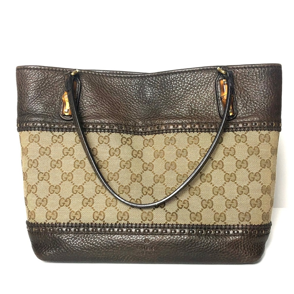 Gucci Small Monogram Logo Shopping Tote Bag - Picture 2 of 15